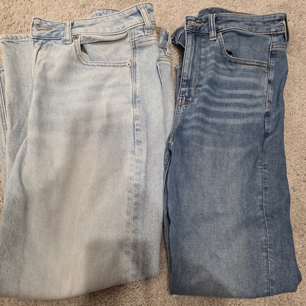 American Eagle Outfitters Light Blue Denim Jeans - Short